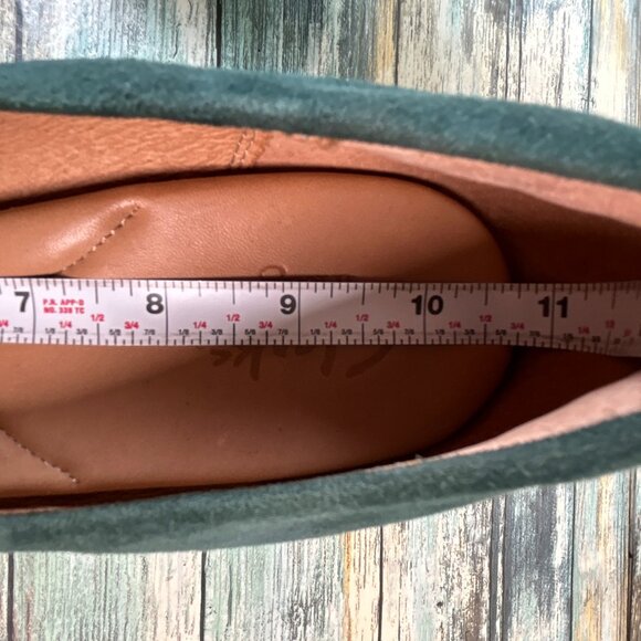 Clarks Pumps Womens 11M Green Suede Dress Shoes Platform Cushioned Work Evening - Picture 7 of 10